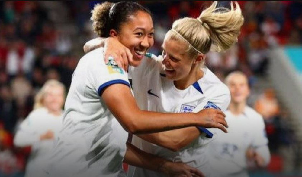 Lauren James scored two sensational goals for England today as the team cruised to a 6-1 victory over China to claim a place in the last 16 at the World Cup. Lauren James scored two sensational goals for England today as the team cruised to a 6-1 victory over China to claim a place in the last 16 at the World Cup.