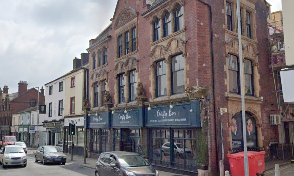 Three flats are planned for a storage building and space behind a pub in Church Street, Stoke (Google).