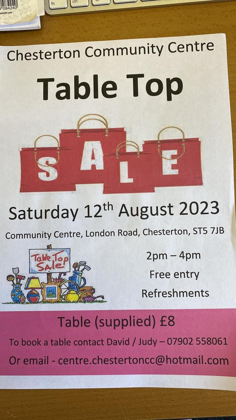 Table Top Sale