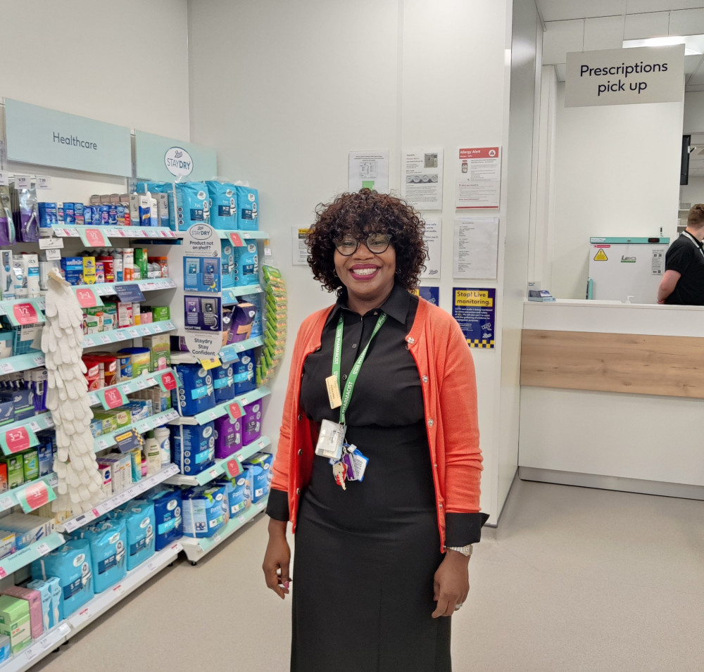 Chief Pharmacist Evelyn Allen.