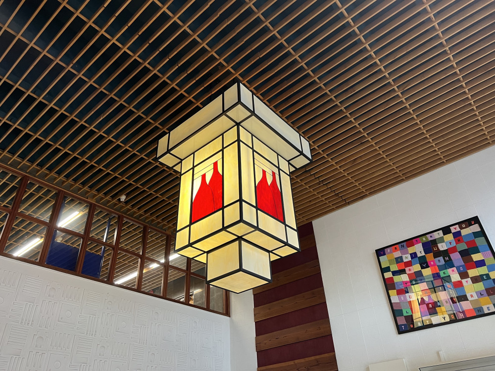 The lantern used to hang in the atrium of the old library on Bethesda Street in Hanley (LDRS).