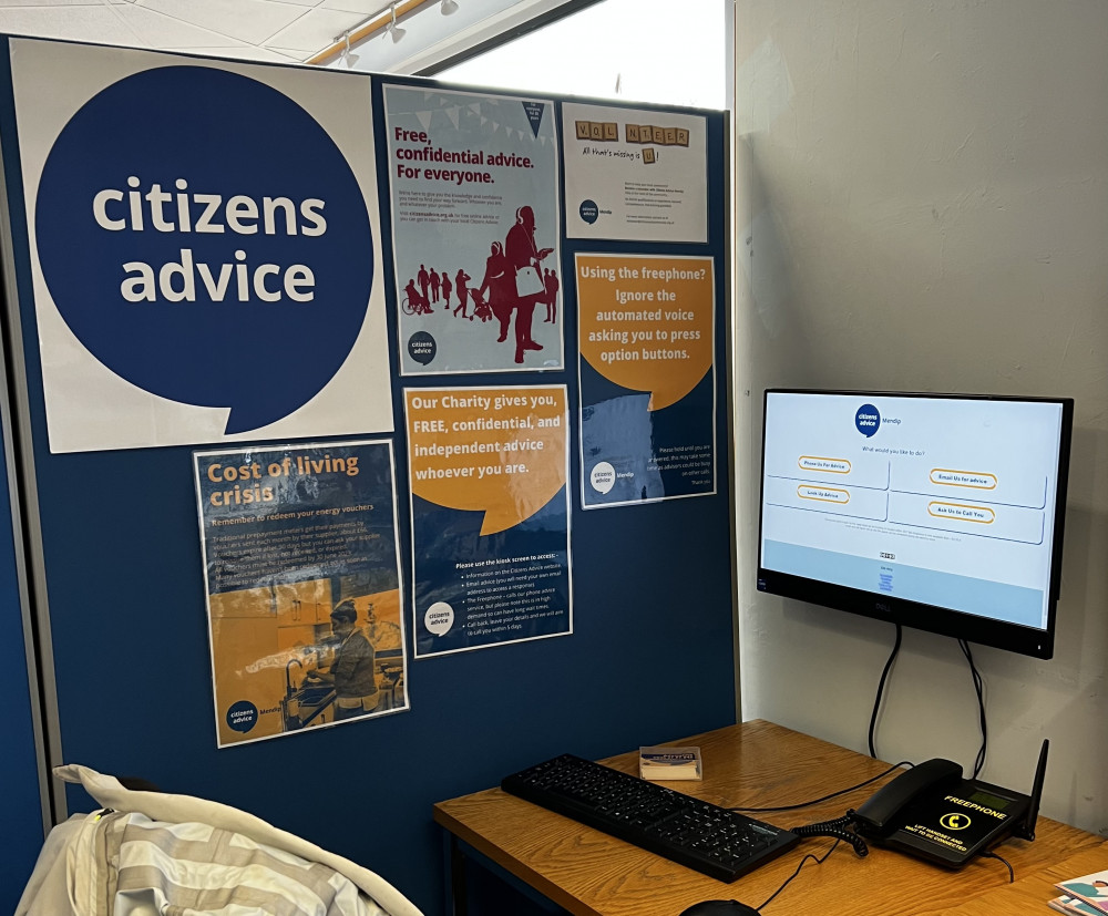 For those wishing to explore more, the kiosk also enables access to the Citizens Advice national website. For those wishing to explore more, the kiosk also enables access to the Citizens Advice national website.