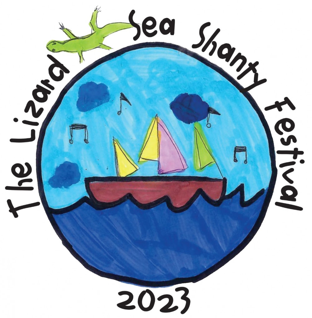 The Lizard Sea Shanty Festival logo that was designed by a local student. (Image: Supplied) 