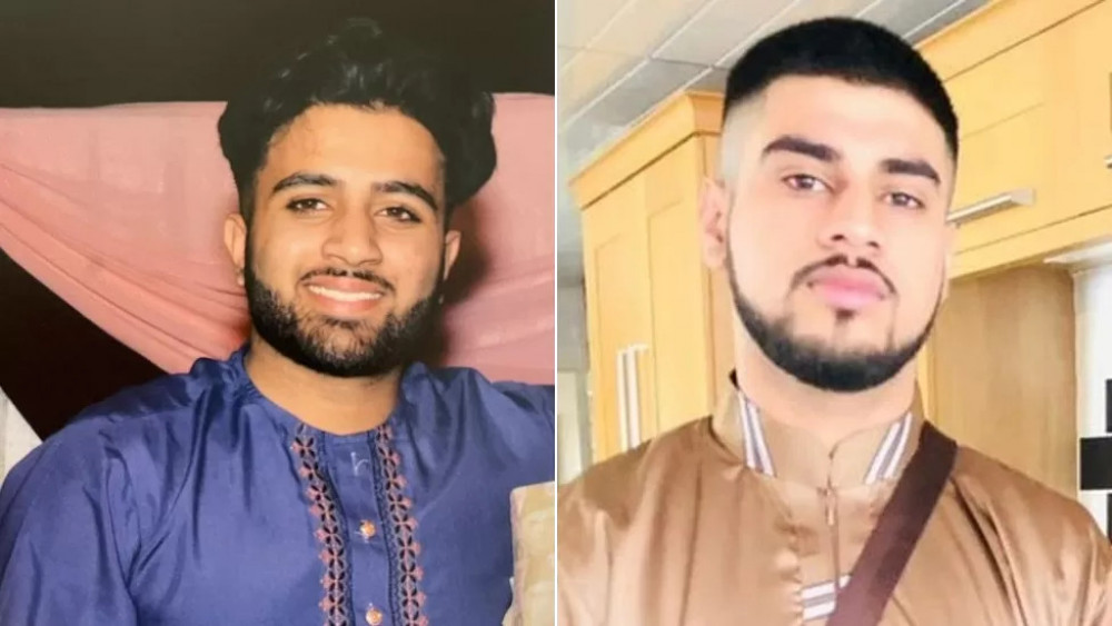 Mohammed Hashim Ijazuddin (left) and Saqib Hussain died in February 2022 (Leicestershire Police).