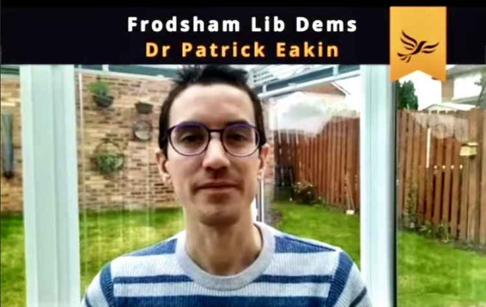 Dr Patrick Eakin. Image: Frodsham Ward Lib Dems Dr Patrick Eakin. Image: Frodsham Ward Lib Dems