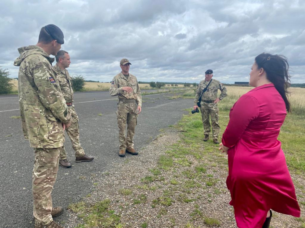 The MP for Rutland Melton has visited St George's Barracks in North Luffenham. Image credit: Alicia Kearns.  