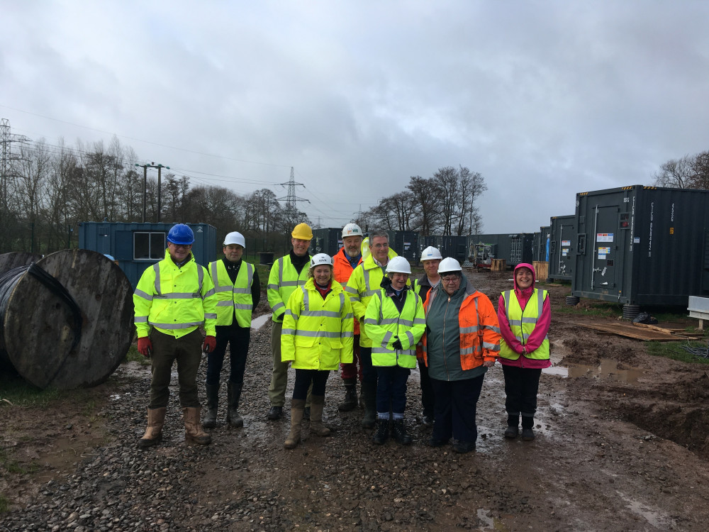 Councillors, Officers And Site Managers At The Battery Storage Facility Daniel Mumby