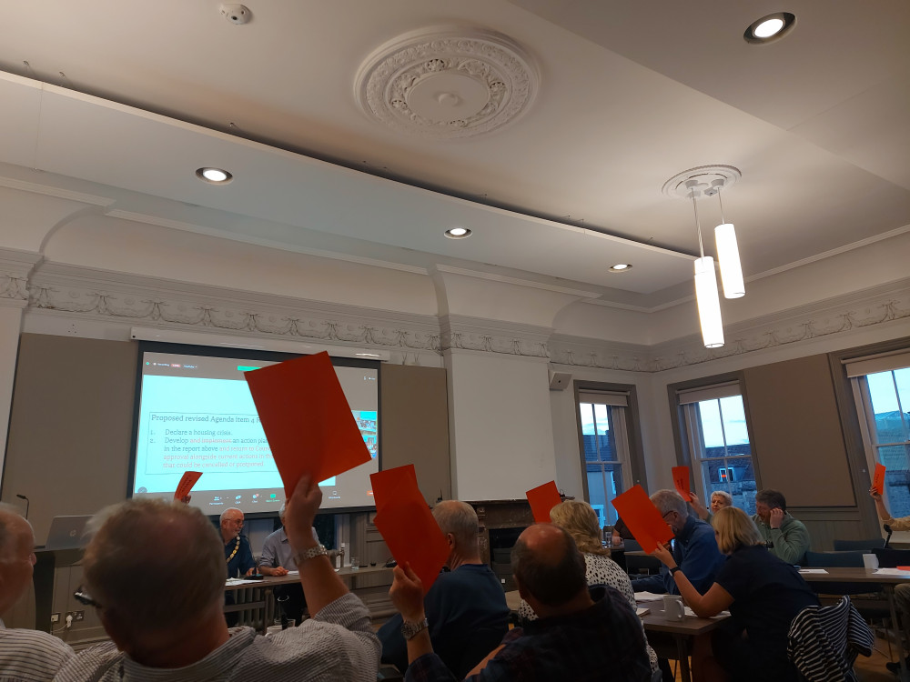 Showing spiralling housing costs a red card - the meeting at Frome Town hall