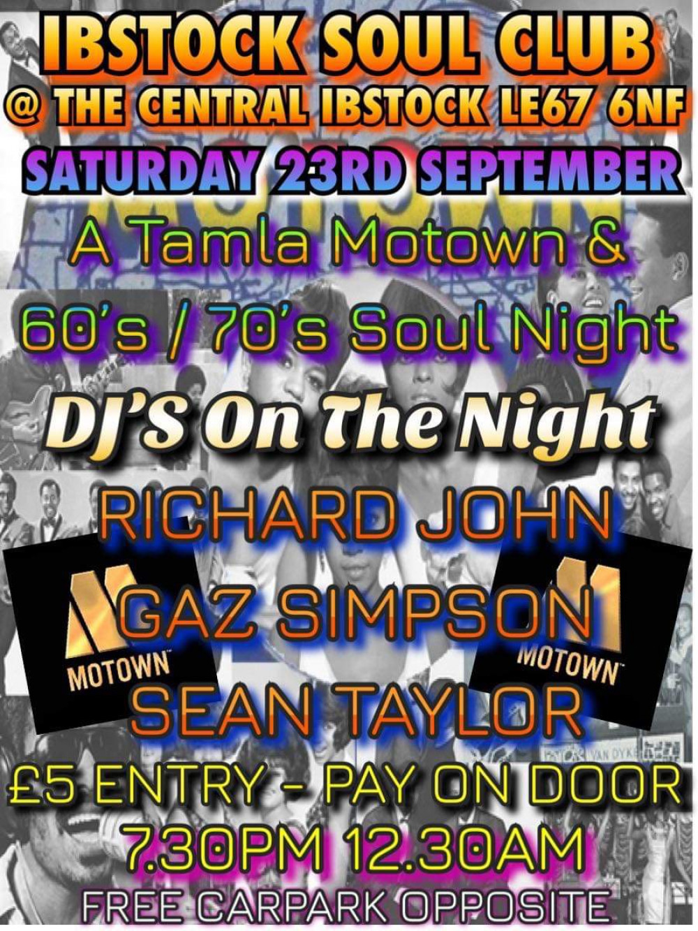 Ibstock Soul Club at the Central Bar in Ibstock, near Ashby de la Zouch Ibstock Soul Club at the Central Bar in Ibstock, near Ashby de la Zouch