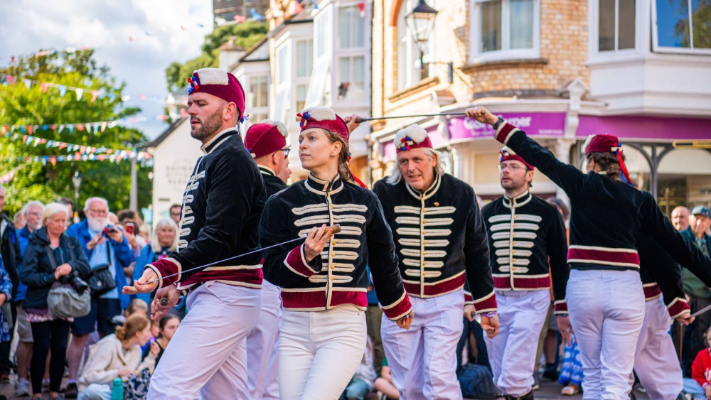 Sword dancers in Market Square (Kyle Baker Photography)