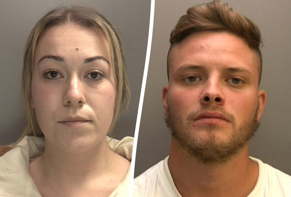 Katie Loxton, 27, has been jailed for 12 months following her relationship with HMP Oakwood inmate Adam Higgs, 32 (SWNS).