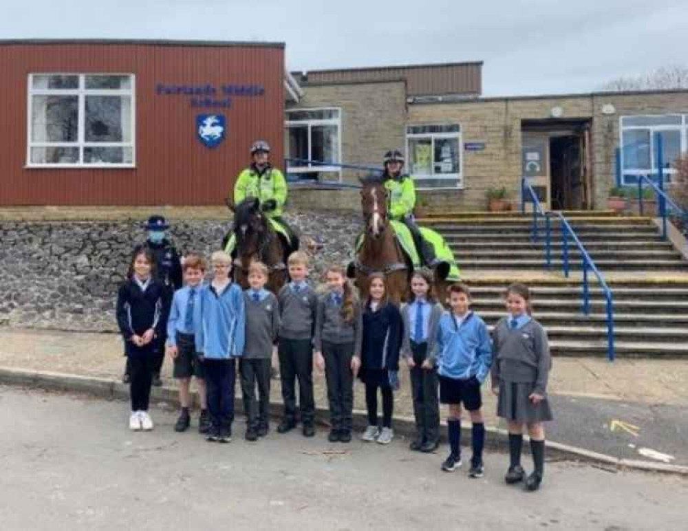 The police horse visit to Fairlands The police horse visit to Fairlands