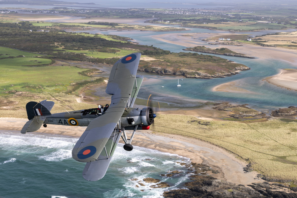 This Fairey Swordfish, which was refurbished at the Fairey factory in Stockport, recently took to the skies again (Image - SWNS)