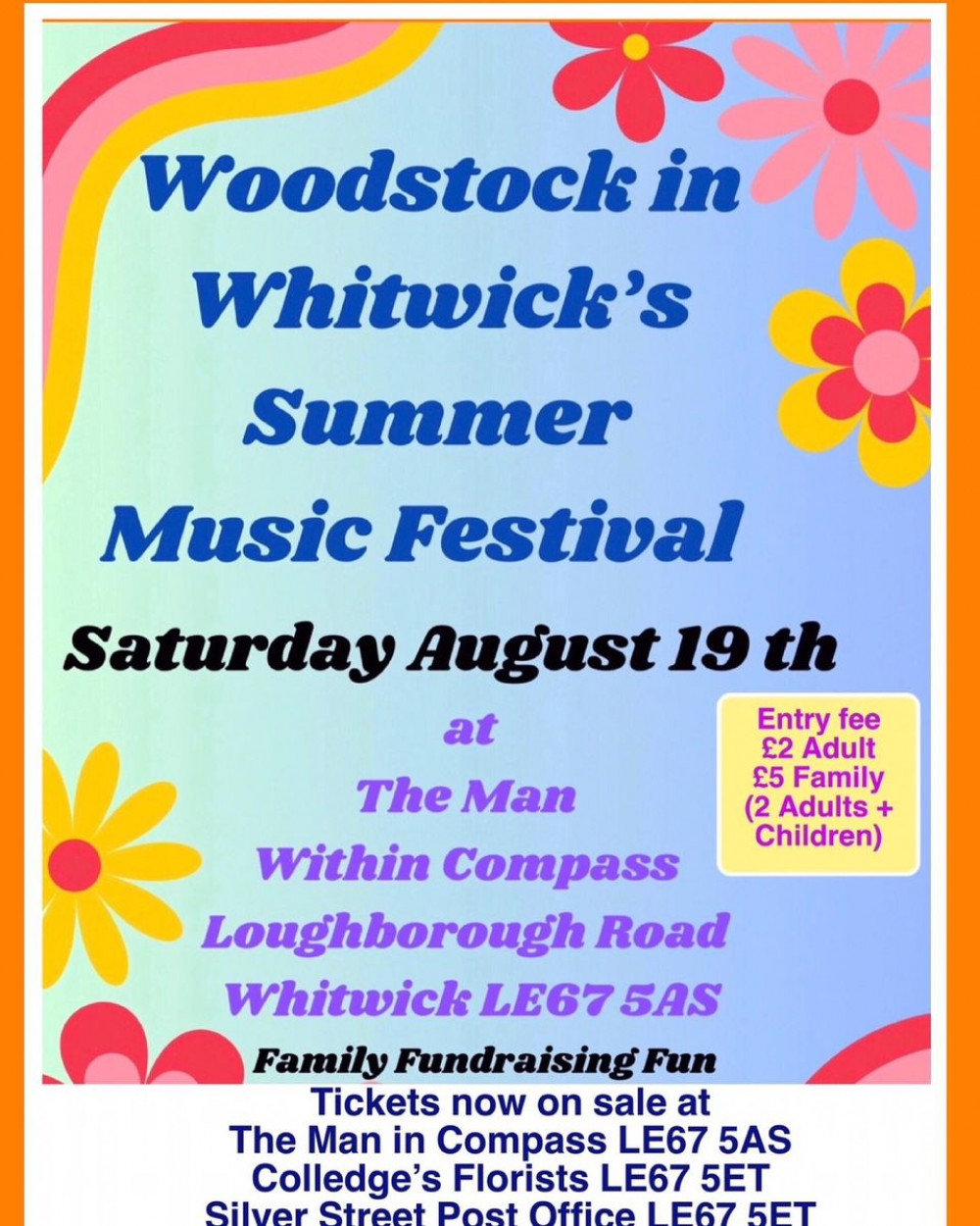 Woodstock in Whitwick Summer Festival at the Man in Compass, Whitwick, near Coalville