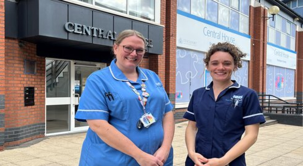 Harriet Griffiths and Rachel Donnelly picked up two awards. They both work within the Stockport family integrated service for 0-19 year olds (Image - Stockport NHSFT)