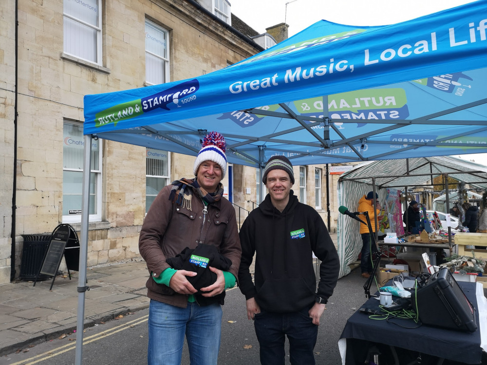 Rob and Dean, presenters with Rutland and Stamford Sound at a recent event. Image credit: Rutland and Stamford Sound. 