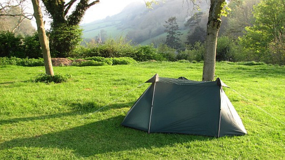 A tent in Salcombe Regis Camping and Caravan Park (cc-by-sa/2.0 - © Richard Webb - geograph.org.uk/p/2466433)