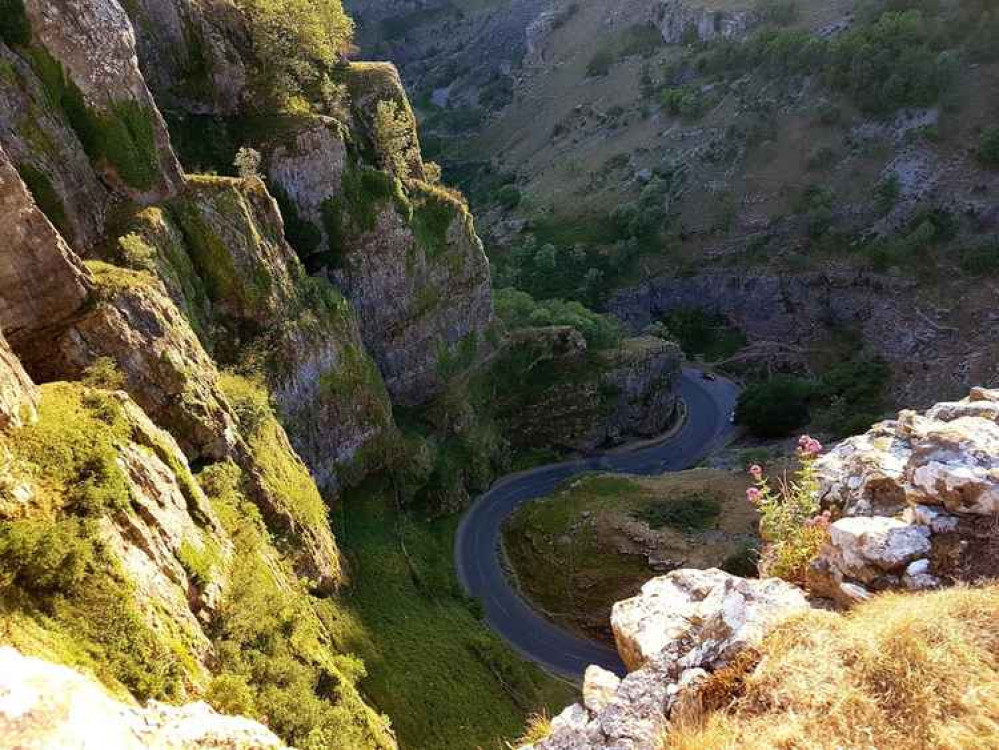 The road through Cheddar Gorge is closed