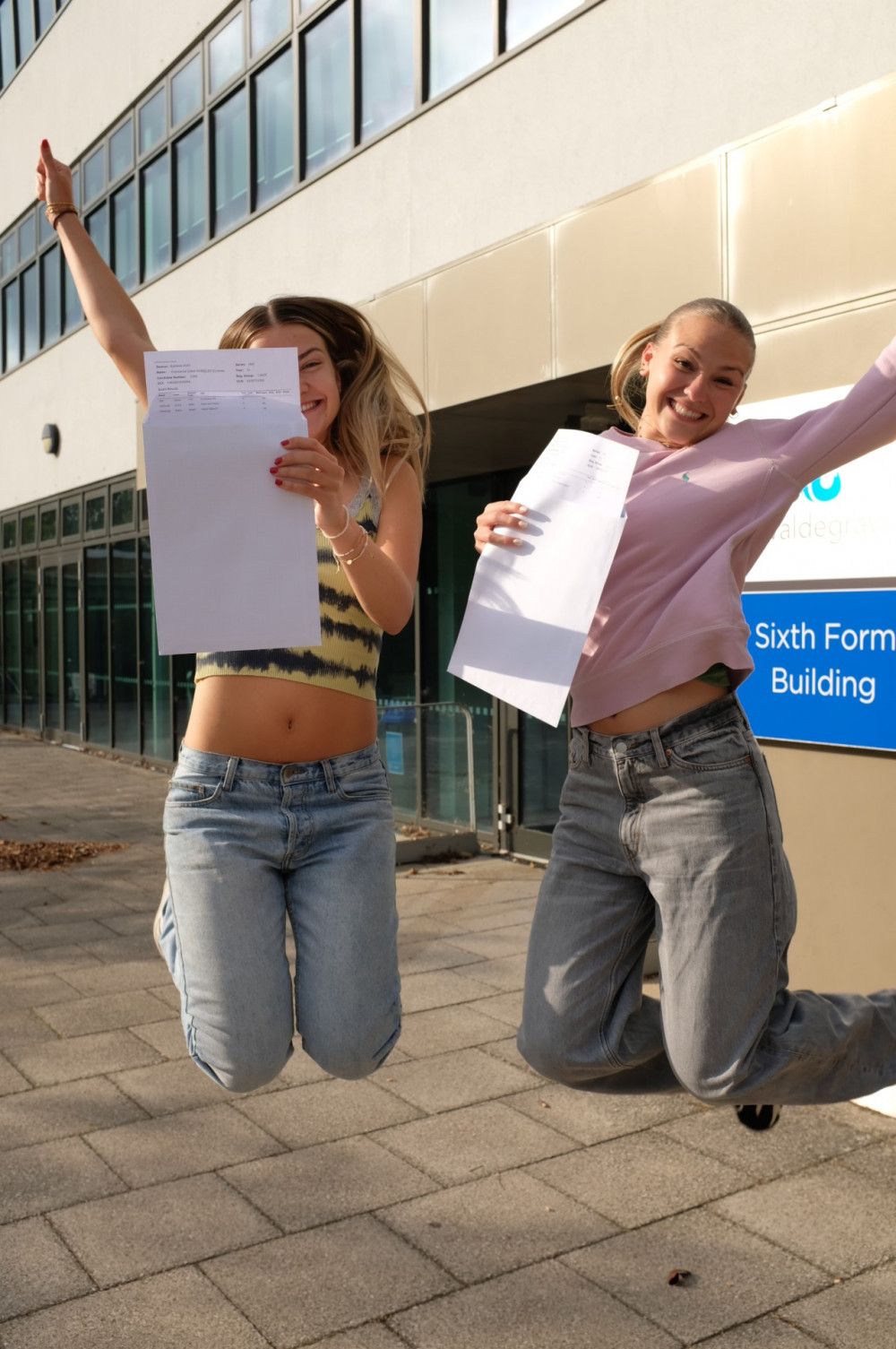 Waldegrave School - Connie Wheeler and Ruby Roberts. Photo Credit: Waldegrave School.