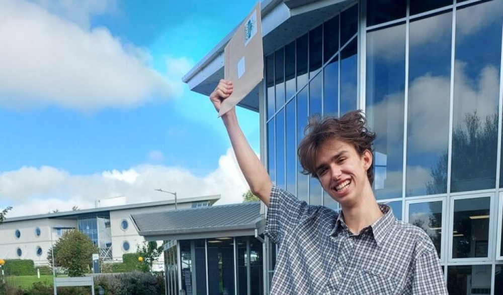 Gabe Higgins received full marks on his International Baccalaureate Diploma. (Image: Truro and Penwith College) 