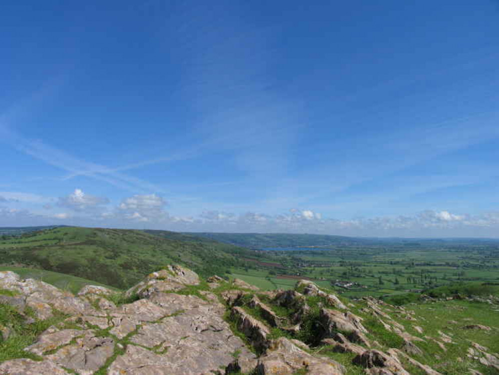 A view of the Mendip Hills from Crook Peak