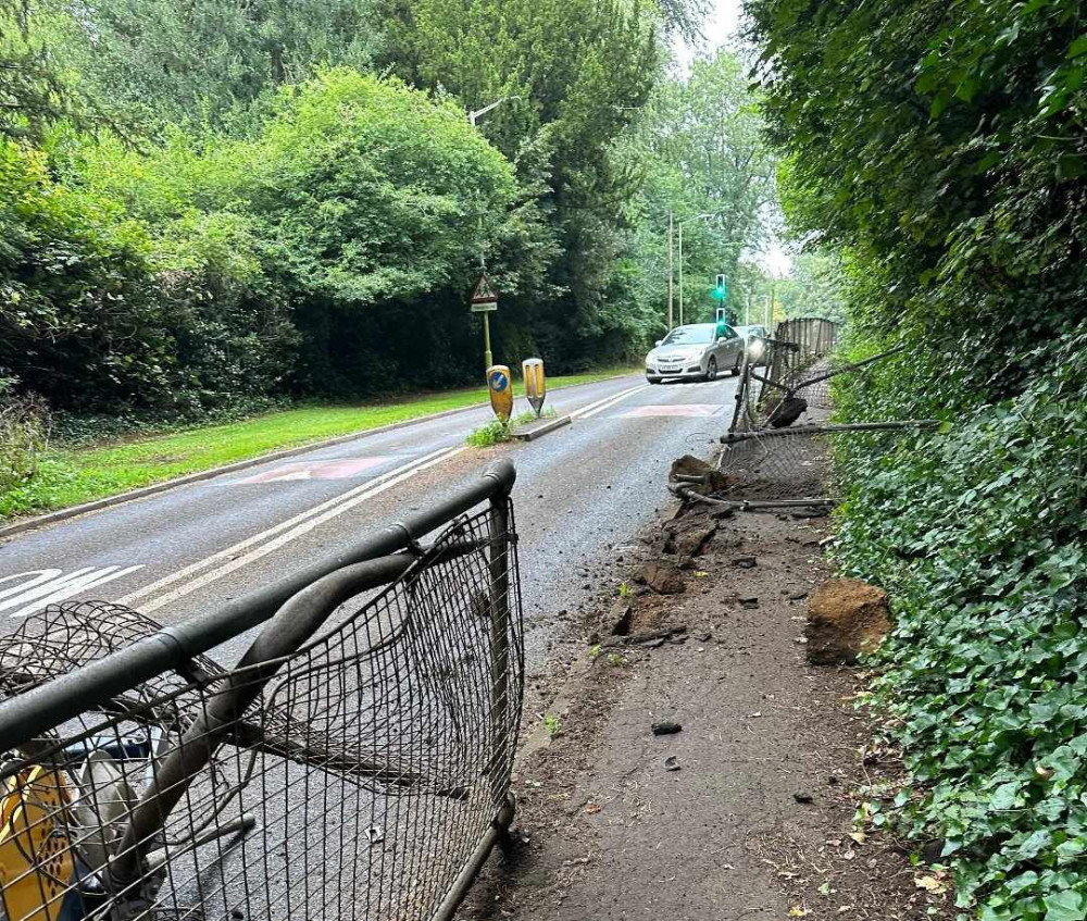 An incident on Uppingham's London Road has highlighted road safety concerns. Image credit: Daniel Clayton.