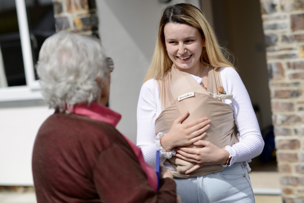 Amie Gribble when she moved into the new affordable homes development at Ruan Minor (Image: Cornwall Community Land Trust)