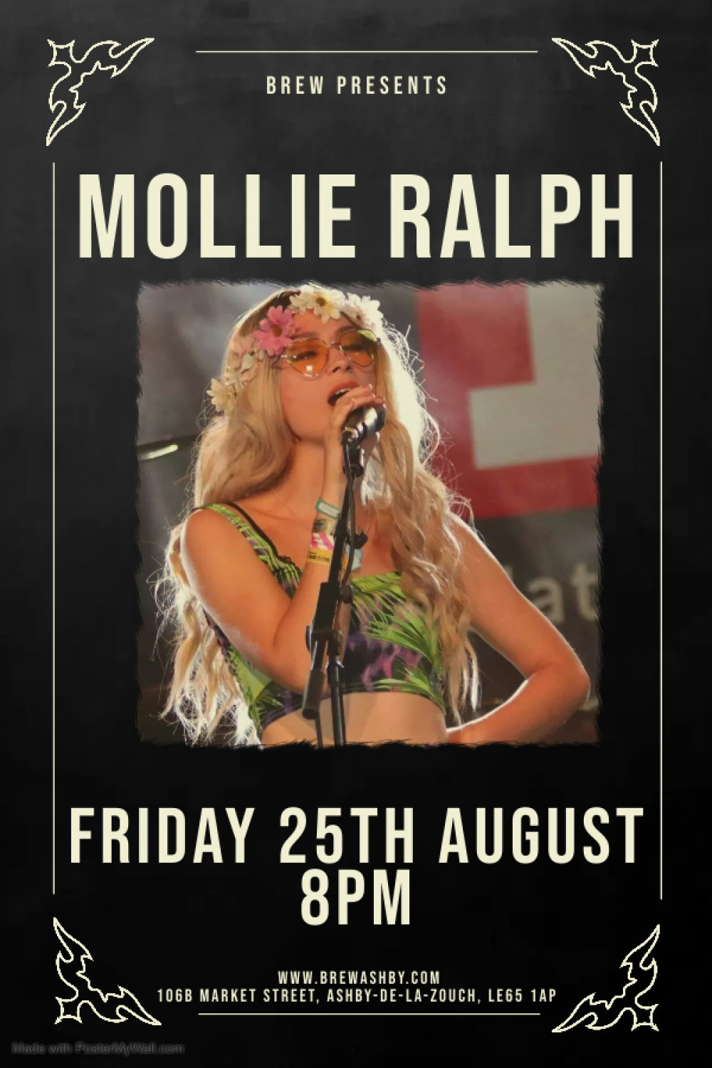 Live Acoustic Music with Mollie Ralph at Brew, 106B Market Street, Ashby-de-la-Zouch