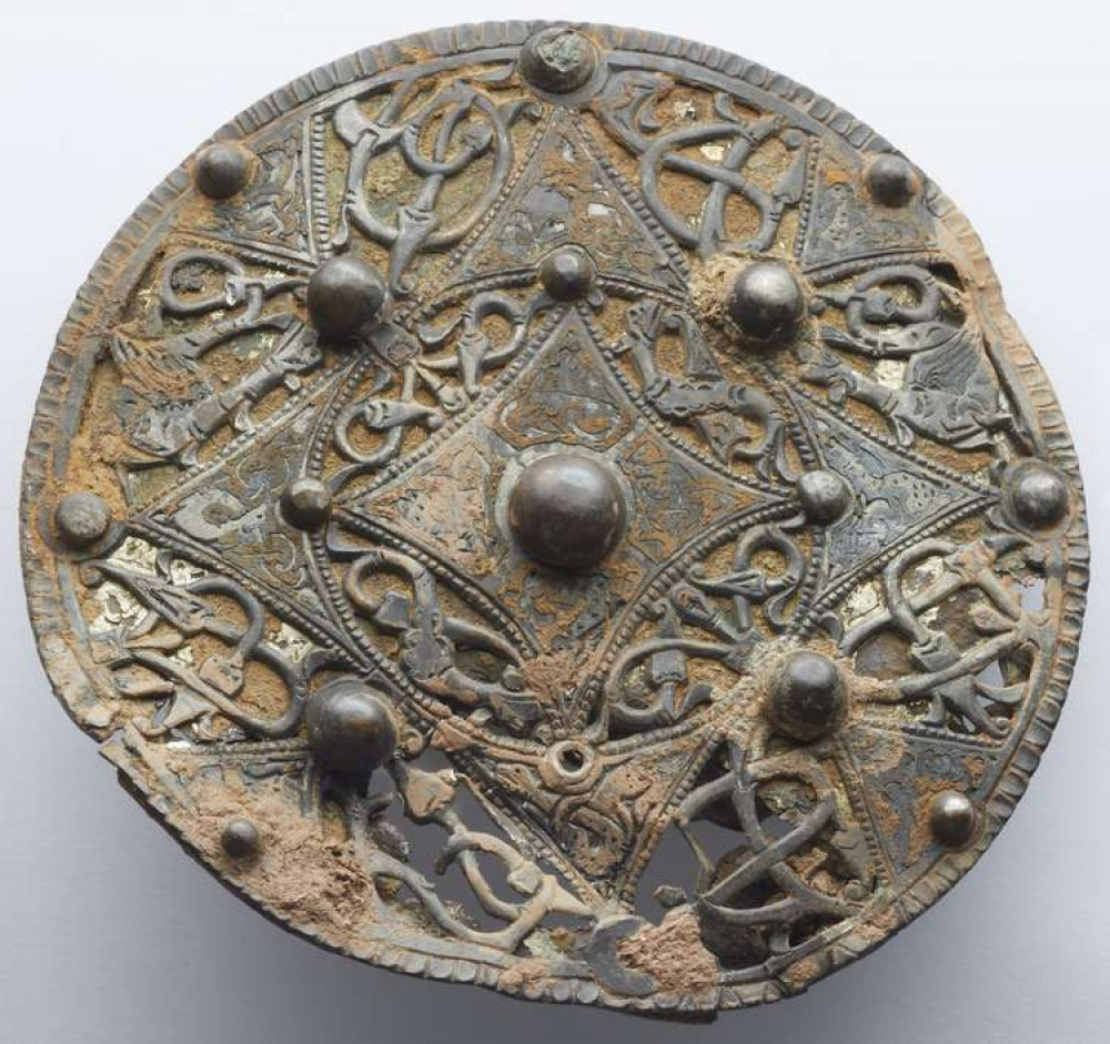 The front of the brooch found in Cheddar (Photo: British Museum/South West Heritage Trust)