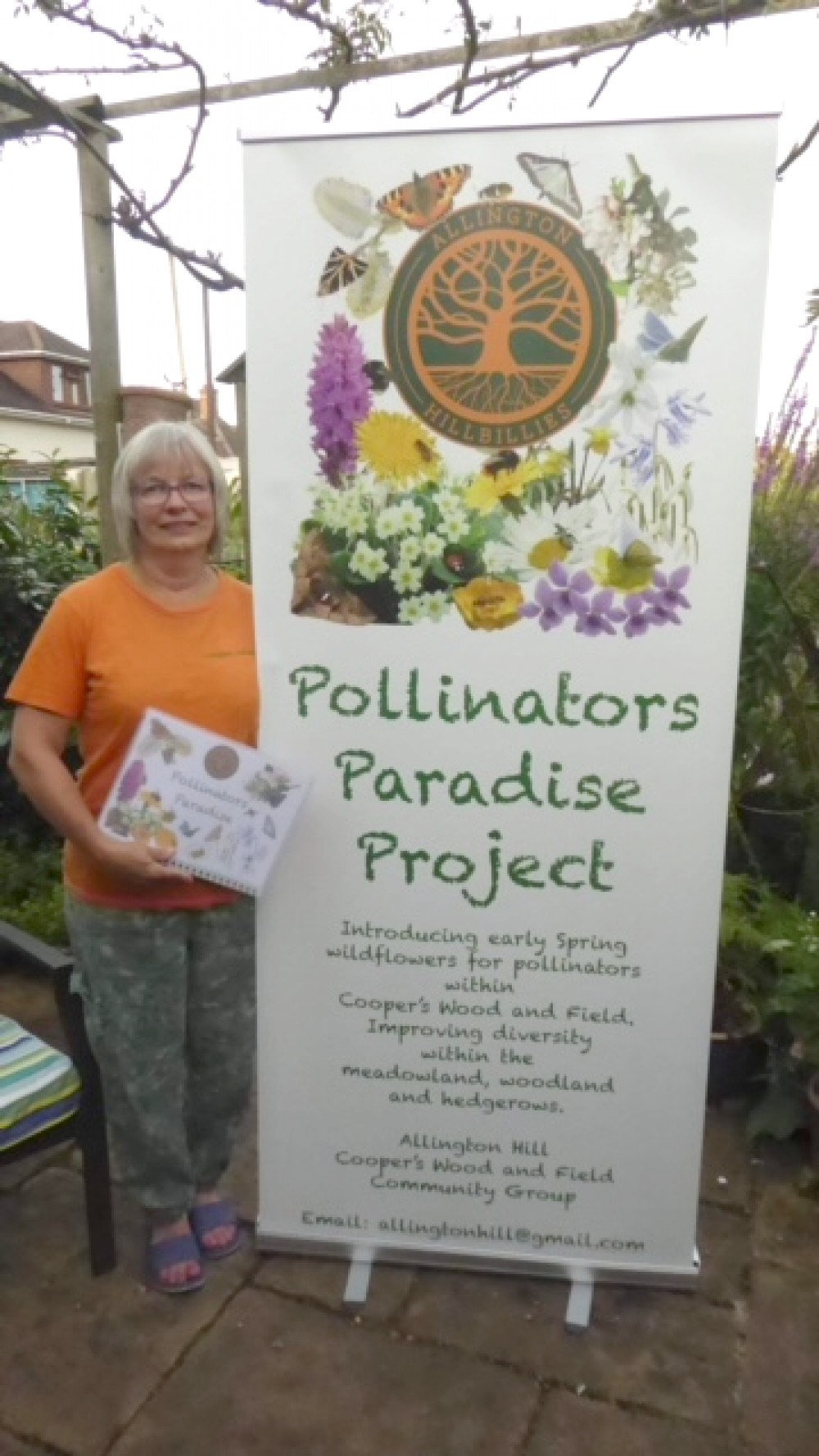 Allington Hillbillies are currently promoting their Pollinator's Paradise project at local events