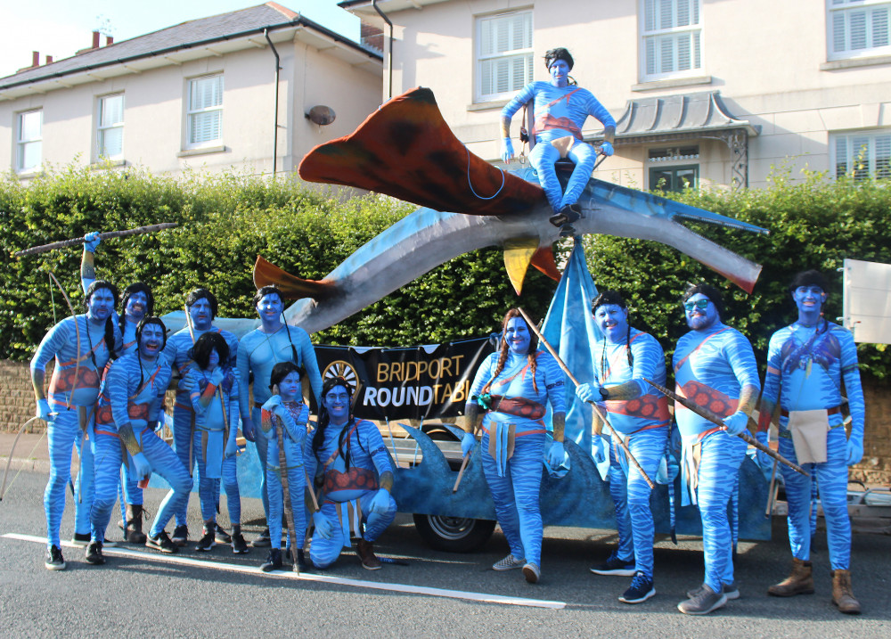 Bridport Round Table's Avatar theme entry won best overall in the carnival procession