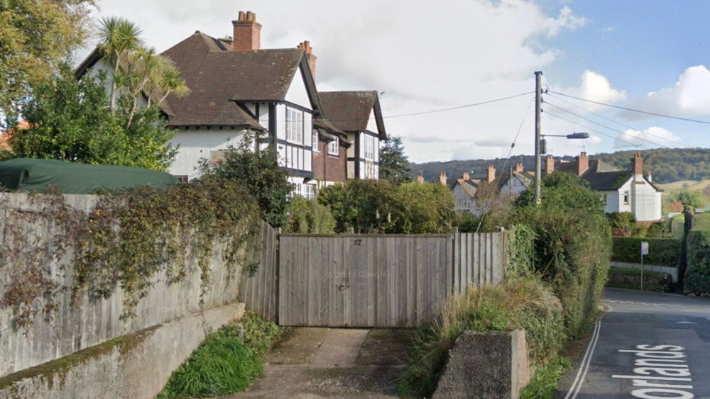 Looking towards 37 Alexandria Road, Sidmouth (Google)