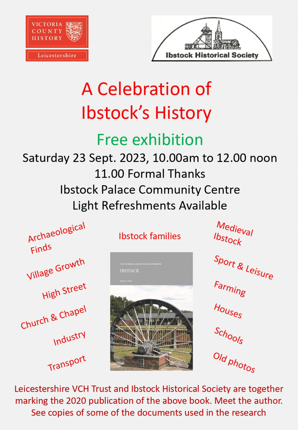 A Celebration of Ibstock's History at The Palace Community Centre, Ibstock, near Coalville A Celebration of Ibstock's History at The Palace Community Centre, Ibstock, near Coalville