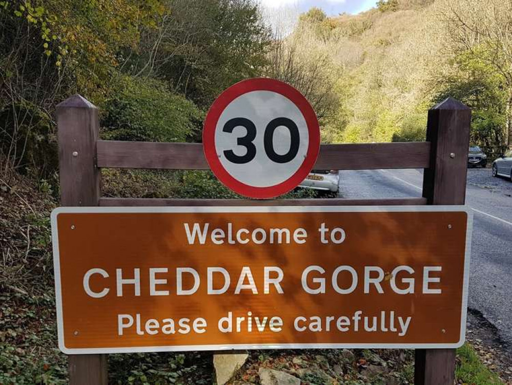 There was a car meet in Cheddar Gorge last night