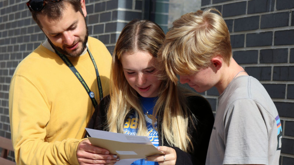 Students with results (Sidmouth College)