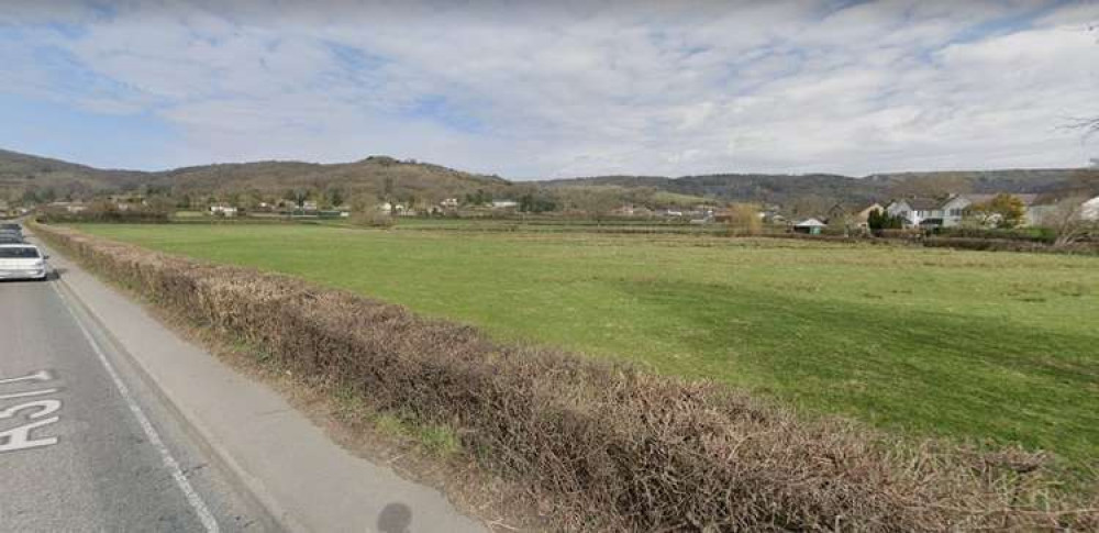 Proposed site of 96 homes on the A371 Upper New Road in Cheddar (Photo: Google Maps)