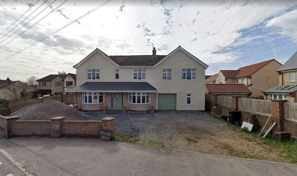 It is proposed to build the houses in the garden behind Wassells House in Cheddar (Photo: Google Street View)