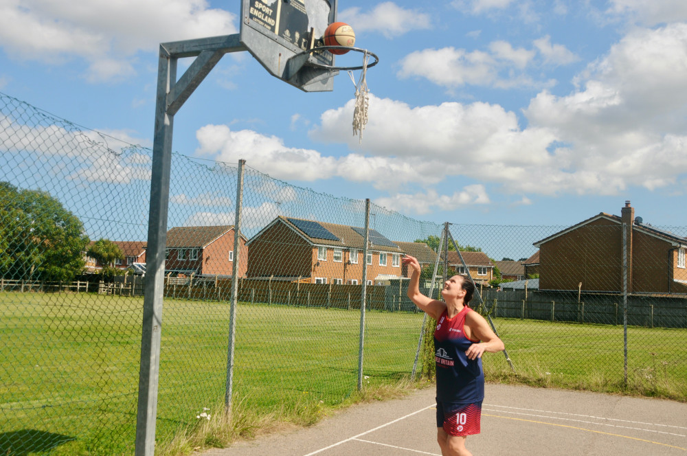 GB international Laura Caesar getting in some practice (Picture: Nub News)