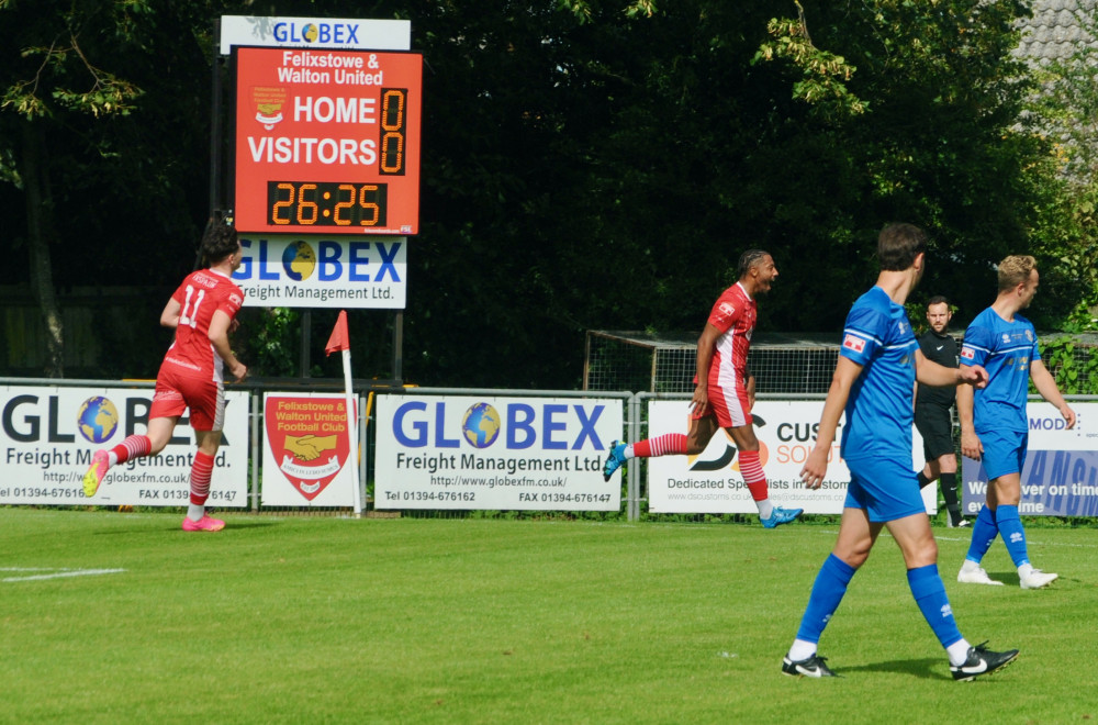 Sam Ford's joy after opener for Seasiders (Picture: Nub News) Sam Ford's joy after opener for Seasiders (Picture: Nub News)