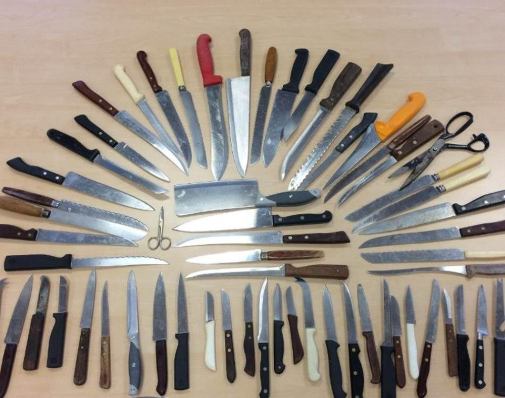 Knives surrendered to Avon and Somerset Police as part of a previous knife amnesty