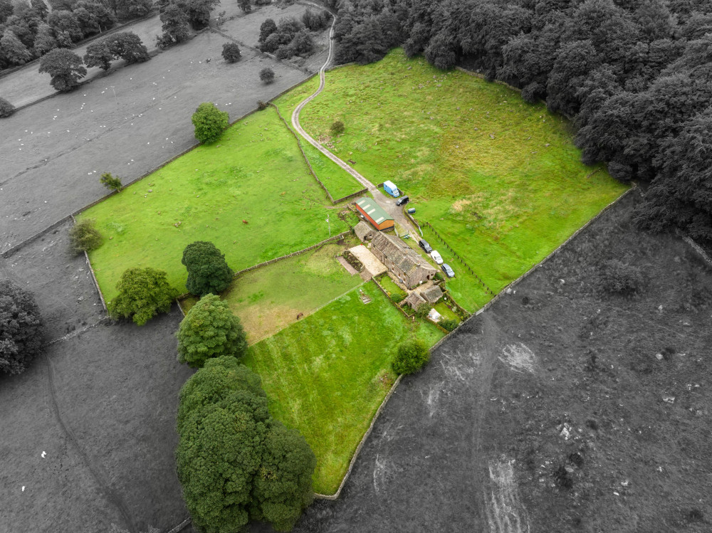 A bird's eye view of this stunning property. (Image - Gascoigne Halman)