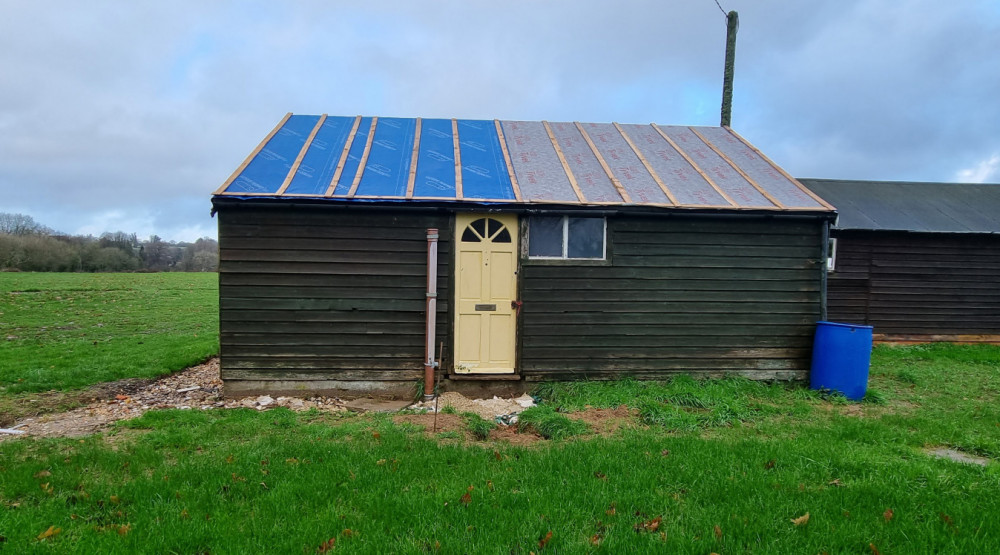 The changing room at Milton Abbas which will be converted to a cafe