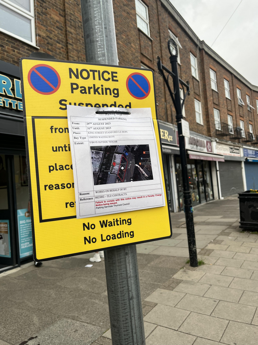 The notice on King Street