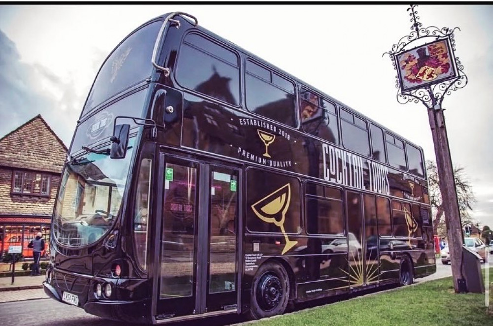 That Gin & Cocktail Bar has acquired a converted double-decker bus that can host up to 50 guests (image supplied)