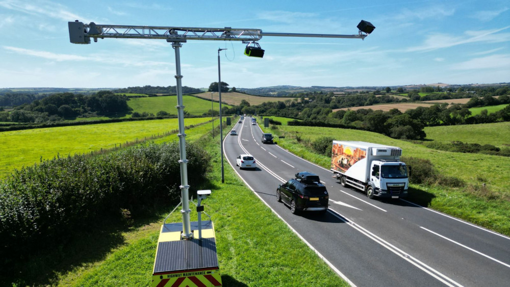 The new free-standing system can be deployed at various locations across Devon and Cornwall (Vision Zero South West) The new free-standing system can be deployed at various locations across Devon and Cornwall (Vision Zero South West)
