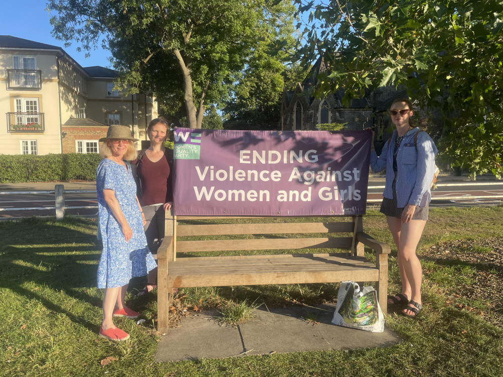 The 25th violence against women vigil took place at Twickenham Green on Monday. (Photo Credit: Heather Nicholls).