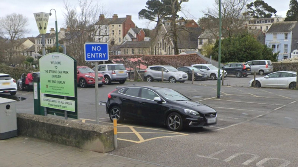 The Strand car park, Dawlish (Google) The Strand car park, Dawlish (Google)