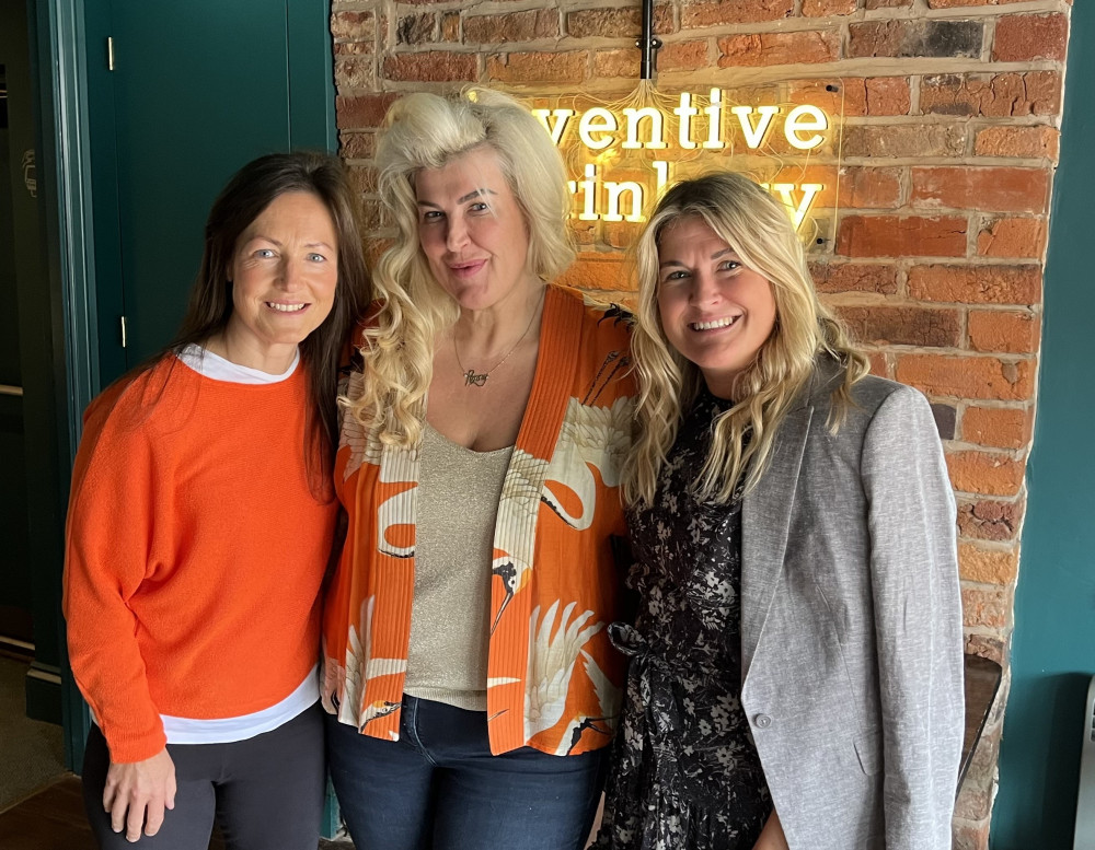 Penny with directors at Philosophy PR: left to right, Victoria Maltby, Penny Dee and Gemma Carey (Image - Philosophy PR)