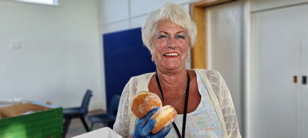 Myra volunteers with Foodsave Honiton (Foodsave CIC) 