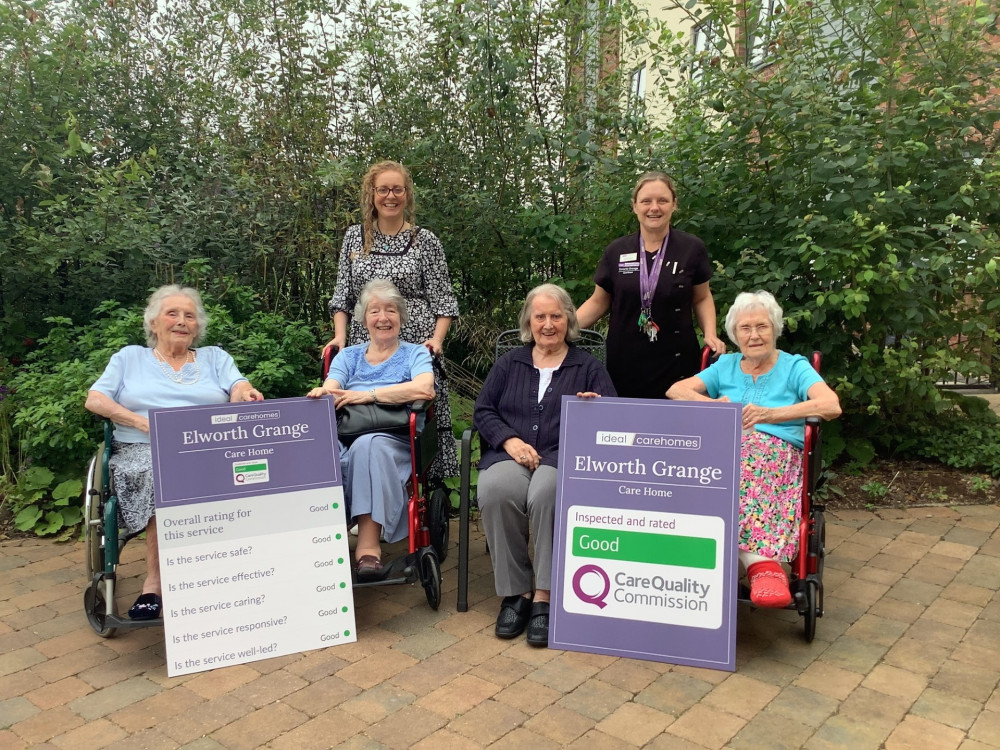 Elworth Grange rated ‘Good’ in latest inspection. (Photo: Ideal Carehomes.) 